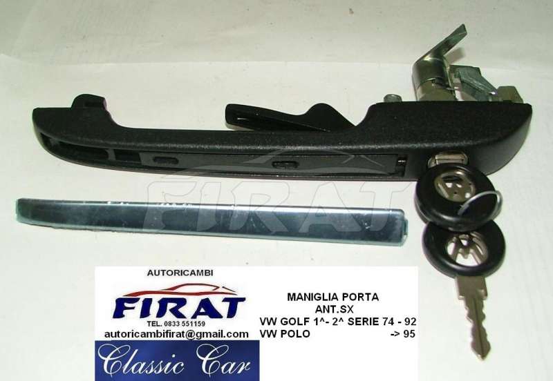 MANIGLIA PORTA + CHIUSURA BAULE FIAT 127 - 128